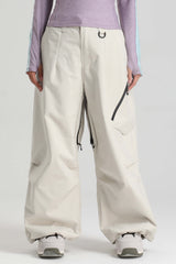 Women's Caramel Lightweight Breathable Baggy Snow Pants