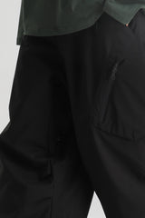 Men's Black Lightweight Breathable Baggy Snow Pants