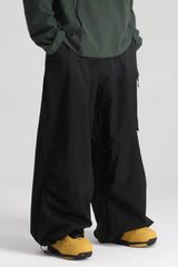 Men's Off White Lightweight Breathable Baggy Snow Pant
