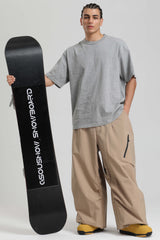 Men's Rainbow Lightweight Breathable Baggy Snow Pants