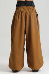 Men's Off White Lightweight Breathable Baggy Snow Pant