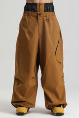 Men's Caramel Lightweight Breathable Baggy Snow Pants