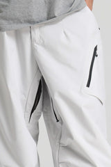 Men's Khaki Lightweight Breathable Baggy Snow Pants