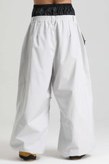 Men's Light Gray Lightweight Breathable Baggy Snow Pants