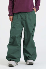 Women's Caramel Lightweight Breathable Baggy Snow Pants