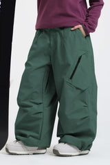Women's Rainbow Lightweight Breathable Baggy Snow Pants