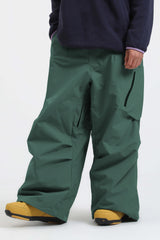 Men's Black Lightweight Breathable Baggy Snow Pants