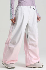 Women's Khaki Lightweight Breathable Baggy Snow Pants