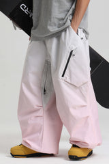 Men's Caramel Lightweight Breathable Baggy Snow Pants