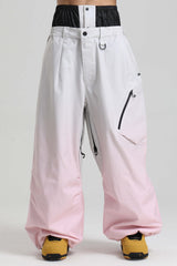 Men's Rainbow Lightweight Breathable Baggy Snow Pants