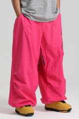 Men's Off White Lightweight Breathable Baggy Snow Pant