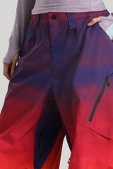 Women's Black Lightweight Breathable Baggy Snow Pants