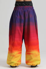 Men's Rainbow Lightweight Breathable Baggy Snow Pants