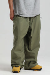 Men’s Rose Baggy Drawstring Durable Snow Pants