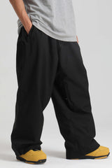 Men’s Off White Baggy Drawstring Durable Snow Pants