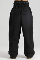 Men’s Cow Print Baggy Drawstring Durable Snow Pants