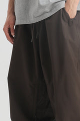 Men’s Black Baggy Drawstring Durable Snow Pants