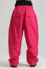 Men’s Coffee Baggy Drawstring Durable Snow Pants