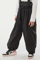 Kids’ Black Waterproof Balloon Snow Pants