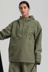 Women's Sunset Gradient Side-Zip Vent Fully Sealed Insulated Snow Anorak