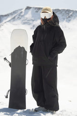 Women's Light Gray Side-Zip Vent Fully Sealed Insulated Snow Anorak