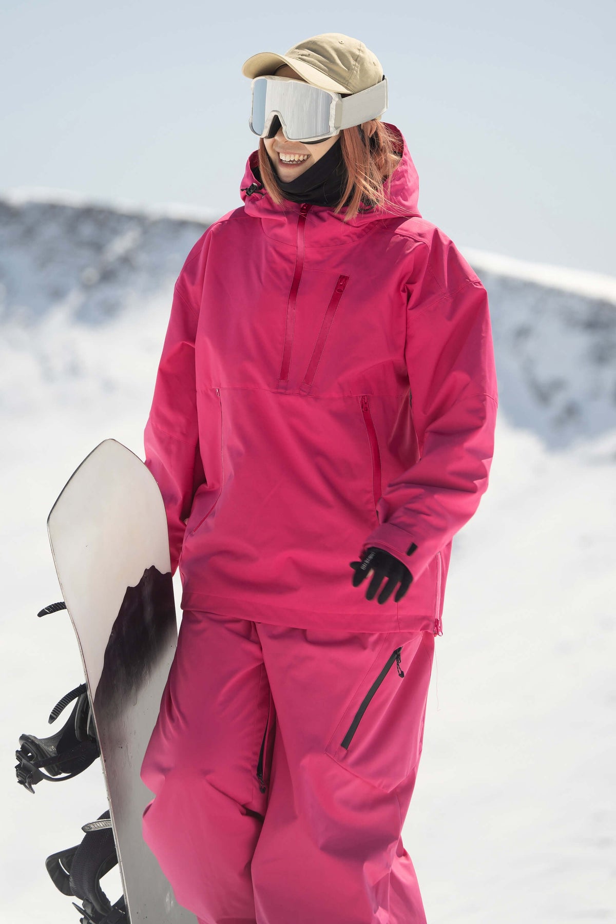 Women's Rose Side-Zip Vent Fully Sealed Insulated Snow Anorak