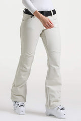 Women’s Navy Blue Slim Fit Waterproof Flared Hem Ski Pants