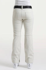 Women’s Dark Brown Slim Fit Waterproof Flared Hem Ski Pants