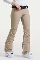 Women’s Navy Blue Slim Fit Waterproof Flared Hem Ski Pants