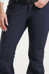 Women’s Red Slim Fit Waterproof Flared Hem Ski Pants