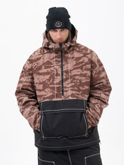 Men's All Season Mountain Vibe Streetstorm Pullover Camo Snowboard Jacket