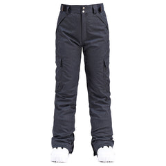 Pantalones con peto para snowboard, esquí e impermeables, elegantes y con aislamiento para mujer 