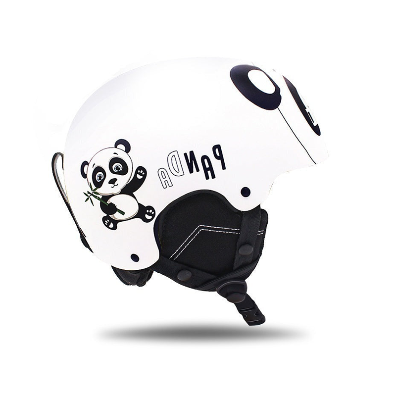 Casco de esquí blanco para niños SMN Equipo de esquí para exteriores Equipo de protección para snowboard Casco de nieve de doble tabla para deportes