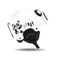 Casco de esquí blanco para niños SMN Equipo de esquí para exteriores Equipo de protección para snowboard Casco de nieve de doble tabla para deportes