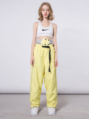 Pantalones de snowboard elásticos con rayas Dook Snow para mujer