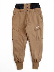 Pantalones de nieve impermeables tipo harén de cintura alta RAWRWAR para hombre