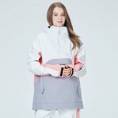 Chaqueta de nieve anorak con bloques de color Mountain Star de Arctic Queen para mujer