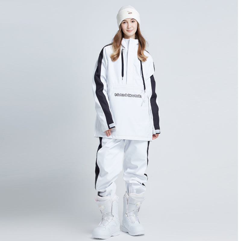 Conjunto de chaqueta y pantalones de snowboard unisex de moda juvenil RAWRWAR para mujer