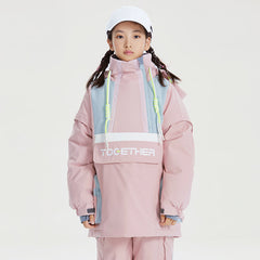 Kid's High Experience Unisex Reflective Mountain Mission Anorak Snow Jacket