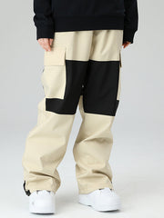 Pantalones de nieve cargo con bloques de color Searipe Winter Freerider para mujer