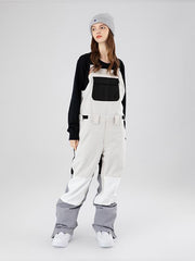 Pantalones de esquí con peto y diseño en bloques de color Searipe Mountain Discover para mujer