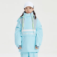 Kid's High Experience Unisex Reflective Mountain Mission Anorak Snow Jacket