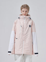 Men's RAWRWAR Powder Space Colorblock Sleeve Winter Parka Snow Jacket