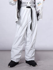 Pantalones de snowboard elásticos con rayas Dook Snow para mujer