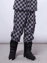 Pantalones de snowboard con diseño de cuadros RAWRWAR para mujer