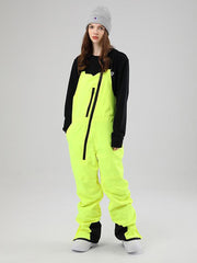 Men's Searipe Oblique Zipper Winter Crew Snow Pants Ski Bibs