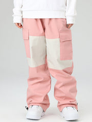 Pantalones de nieve cargo con bloques de color Searipe Winter Freerider para mujer
