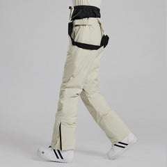 Pantalones de esquí con petos de nieve Legendary de RIIVIYELE para hombre