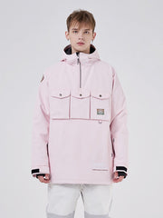 Women's RAWRWAR 3 Cargo Pow Line Pockets Half Zipper Snow Jacket