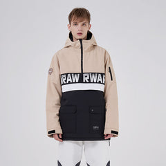 Chaqueta de nieve con media cremallera y dobladillo desmontable Powershot Cargo para mujer de RAWRWAR